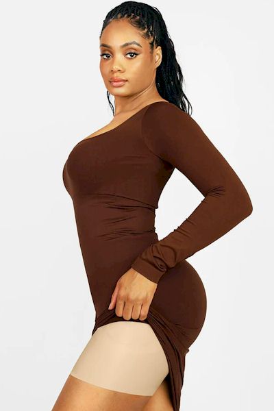 Breathable Latex Tummy Control Firm Compression Shapewear with Butt Lifting Magic