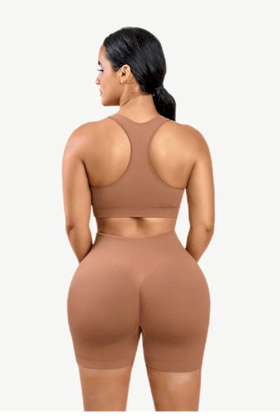 Butt Lift Bliss: Wide-Strap Abdominal Fit Sportswear for Curves that Wow