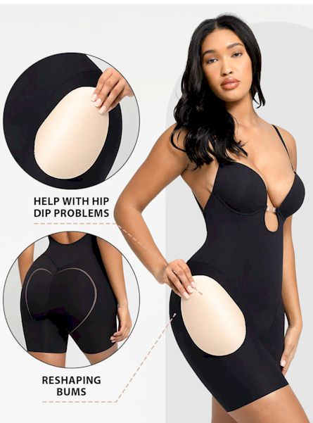 Tailored Support, Timeless Beauty: Customizable Fit Body Shaper with Steel Ring Design