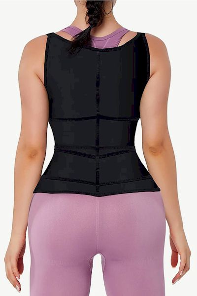 Load image into Gallery viewer, Black Magic: The Fabulous Fit Upgrade Durable Zipper Vest Shaper Sculpts Your Dreams into Reality
