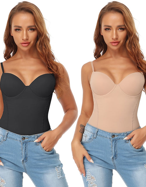 Load image into Gallery viewer, Tummy Control Body Shaper Seamless Shapewear with Built-in Bra
