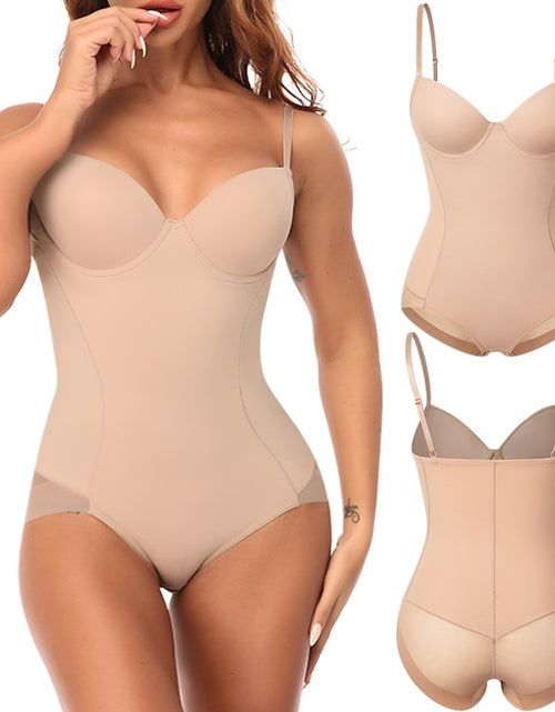 Load image into Gallery viewer, Tummy Control Body Shaper Seamless Shapewear with Built-in Bra
