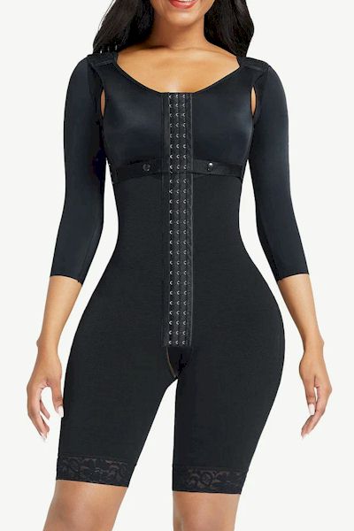 Load image into Gallery viewer, Lace Trim Body Shaper for Hourglass Figure and Post-Surgical Recovery
