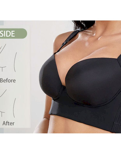 Load image into Gallery viewer, Deep Cup Push Up Bras Back Fat Shaper
