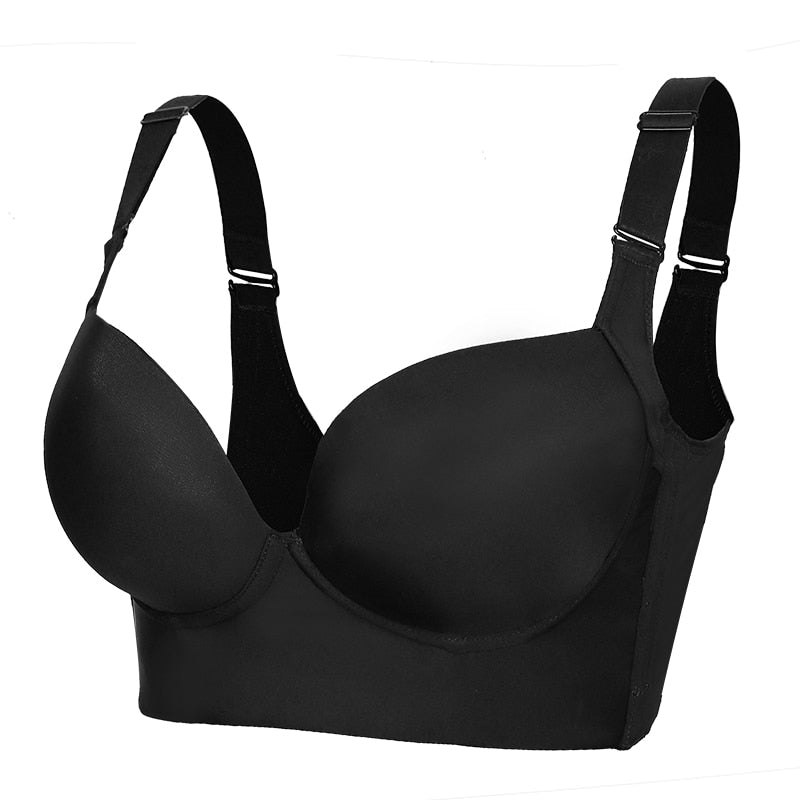 Deep Cup Push Up Bras Back Fat Shaper