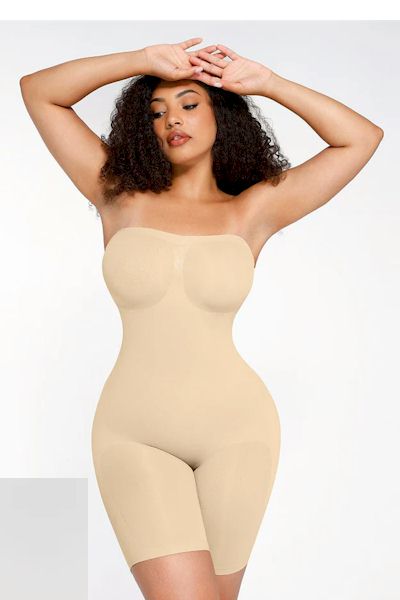 Load image into Gallery viewer, Sculpt Your Holiday Look – 30D Tummy Control Bodysuit
