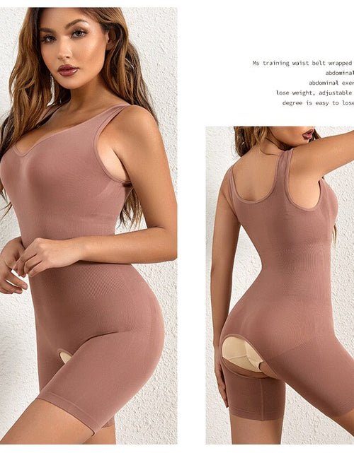 Load image into Gallery viewer, Seamless Bodysuit Shapewear Body Shapers Open Crotch Panties
