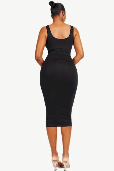 Confidently Snatched: Eco-Friendly Large U-Back Shaper Seamless Dress