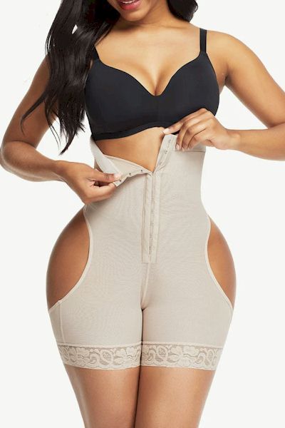 Load image into Gallery viewer, Sleek Confidence: High Waist Open Butt Shapewear Shorts for All-Day Elegance
