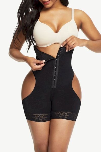 Load image into Gallery viewer, Sleek Confidence: High Waist Open Butt Shapewear Shorts for All-Day Elegance
