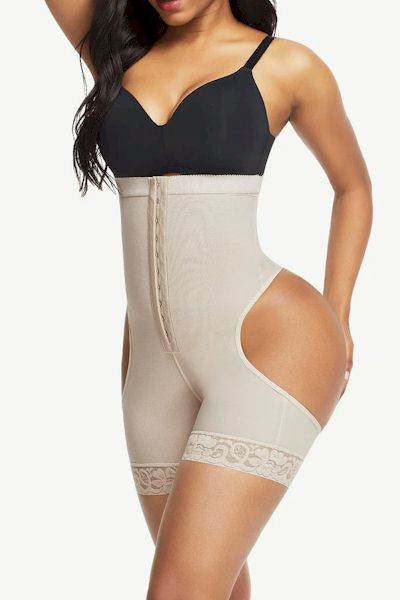 Load image into Gallery viewer, Sleek Confidence: High Waist Open Butt Shapewear Shorts for All-Day Elegance
