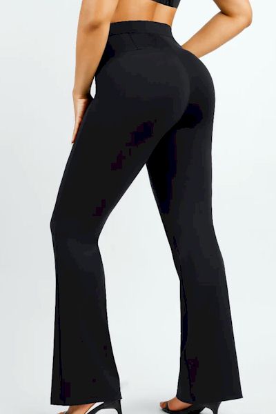 Load image into Gallery viewer, Flawless Silhouette: High Waist Trim Tummy Tuck Flare Pants for Exquisite Fashion
