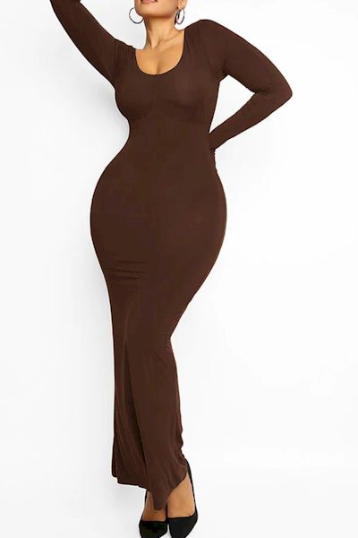 Load image into Gallery viewer, Sculpt &amp; Lift: Abdomen Tightening Dress for Curves and Confidence
