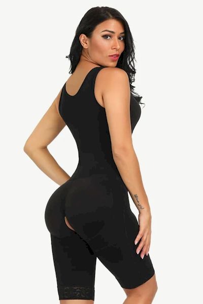 Curves & Comfort: Ultimate Stretch Hooks Crotchless Bodysuit