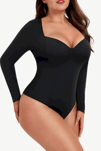 Premium Soft Fabric Bodysuit: Enhance Your Curves and Add Vintage Flair