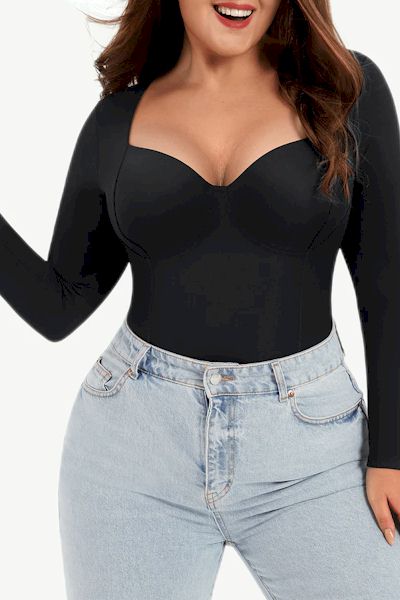 Premium Soft Fabric Bodysuit: Enhance Your Curves and Add Vintage Flair