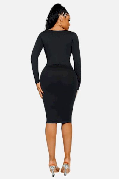 Load image into Gallery viewer, From Day to Night: Seamless Square Neck Shaper Dress for Effortless Style
