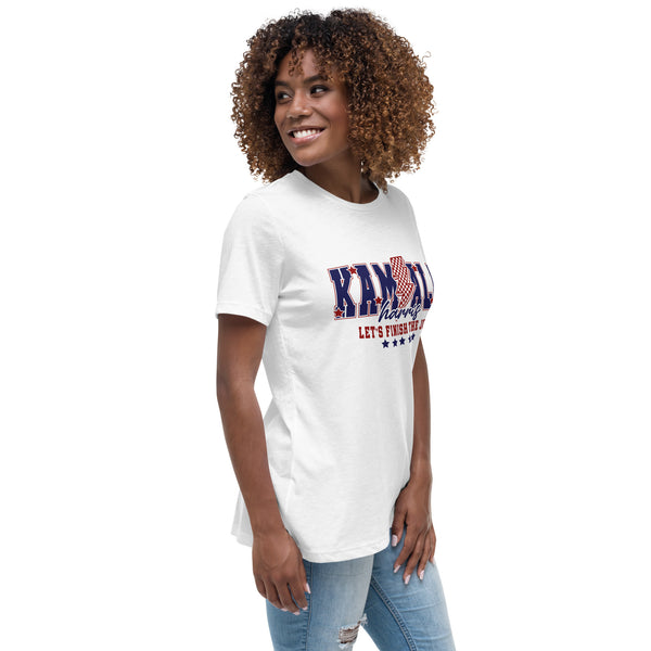 Kamala - Let's Finish the Job Women's Relaxed T-Shirt