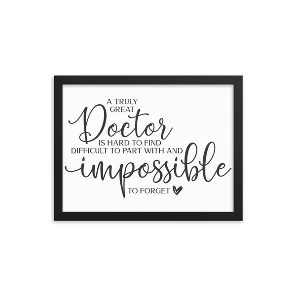 Great Doc Framed poster