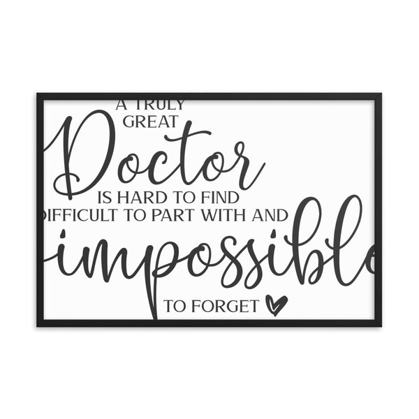 Great Doctor Framed poster