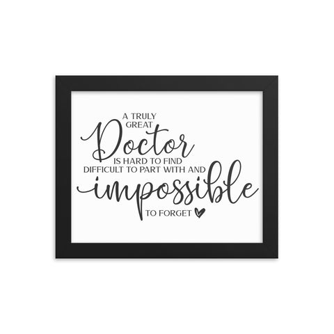 Great Doctor Framed poster