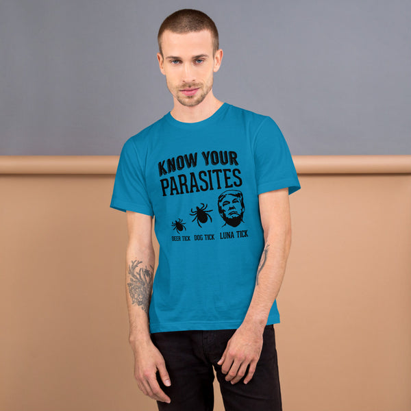 Know Your Parasites Trump T-Shirt Blue