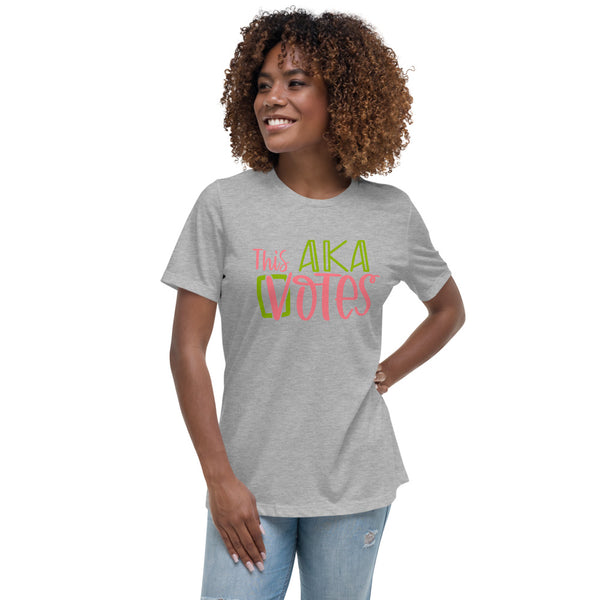 This AKA Votes "Team Kamala" Alpha Kappa Alpha Gray Tshirt