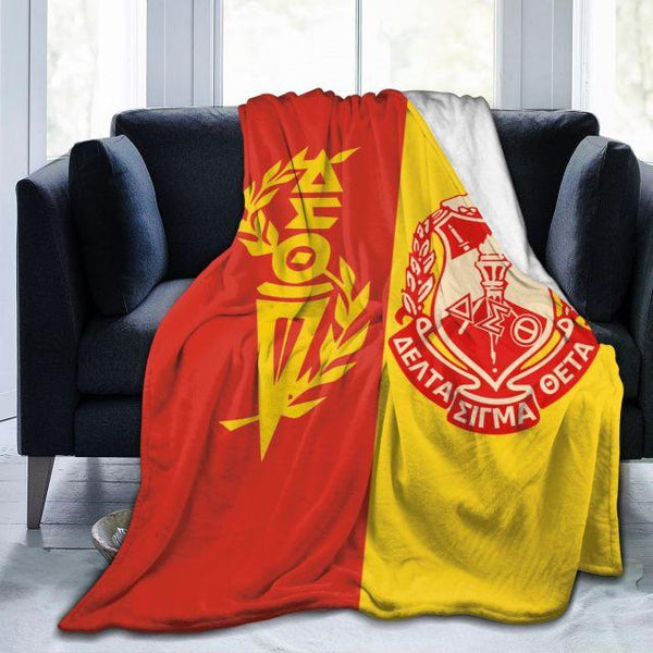 Delta Sigma Theta Comfortable Flannel Sofa Blanket