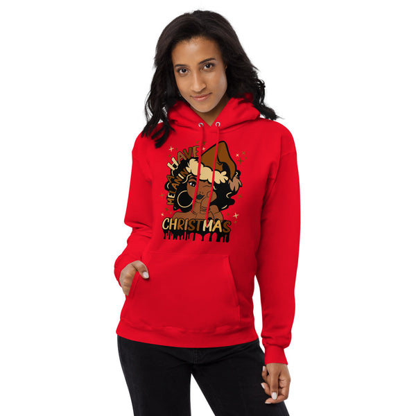 Have A Melanin Christmas Fleece Hoodie