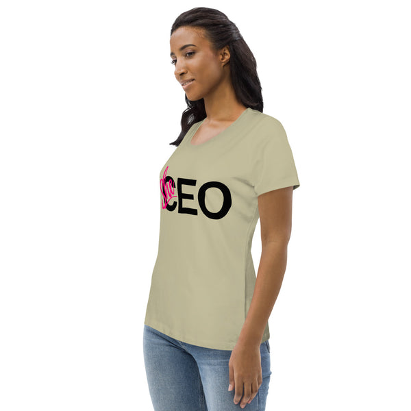 She CEO Women's fitted eco tee